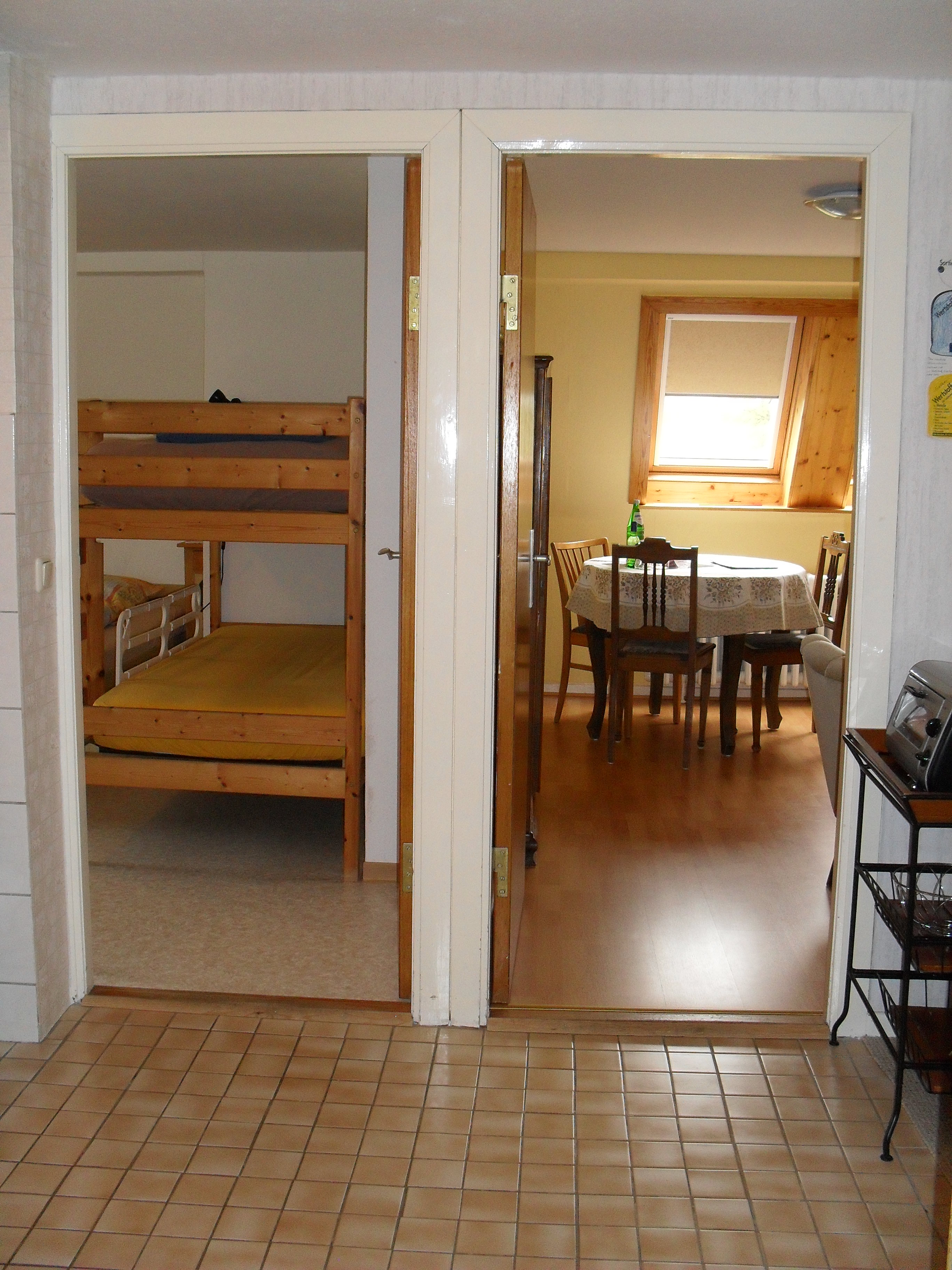 Blick vom Flur ins Apartment